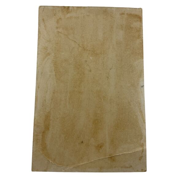 Antique Embossed Christmas Greeting Guitar and Village Scene Bright and Happy - Picture 4 of 4